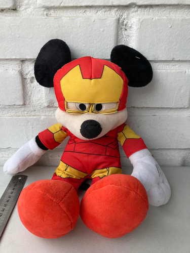 Peluche Mickey Mouse Con Disfraz D Iron Man Marvel Original