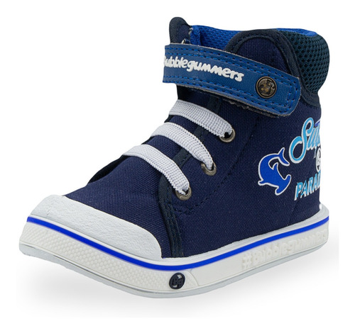 Tenis Bota Niño Bubble Gummers Moda Color Marino 12-17