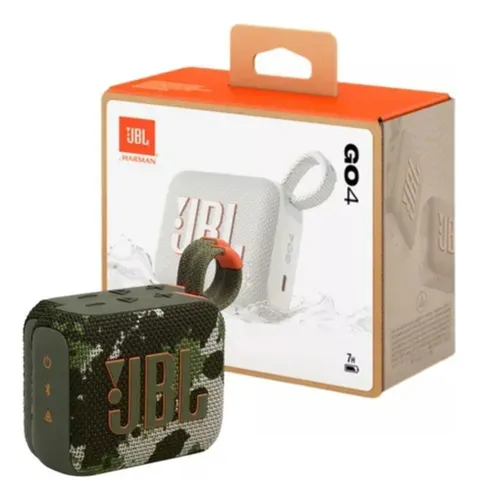 Parlante Jbl Go 4 Squad Bluetooth Ultraportátil Camuflado