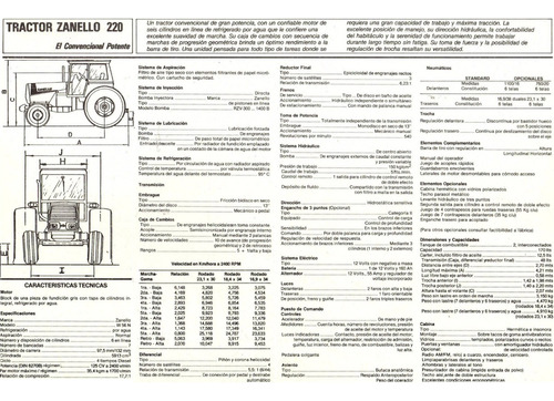 Tractor Zanello 220 Cabinado Operativo Pocas Hs Uso Envíos