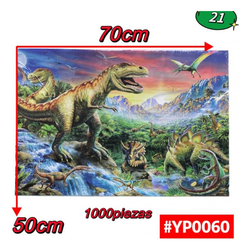 Rompecabezas 1000 Piezas Dinosaurio 