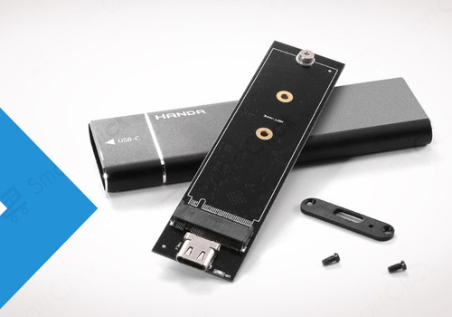 Imagen 2 de 10 de Adaptador M2 Ssd Usb C 3.1 Carry Disk Tarjeta Ngff B+m Key