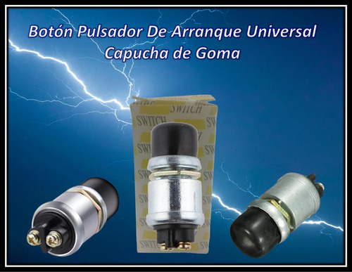 Botón Pulsador De Arranque Universal Capucha De Goma 