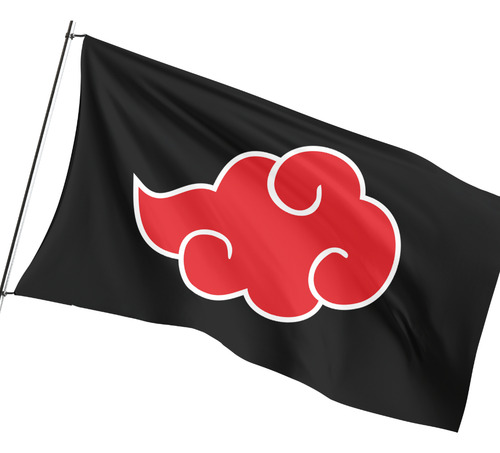 Bandeira Da Akatsuki - 0.70m X 1.00m - Dupla Face