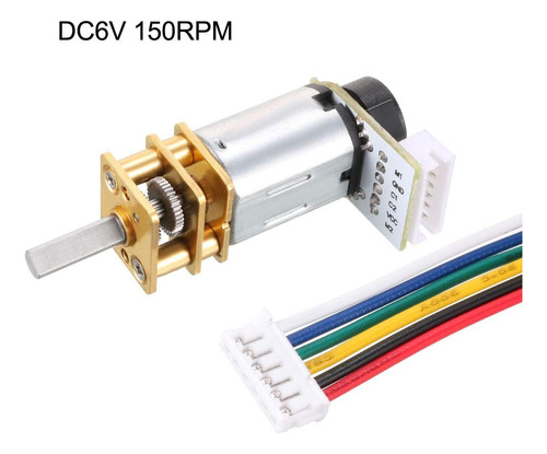 Ga12-n20 6v 150rpm Dc Motor De Engranajes Con Codificador Me