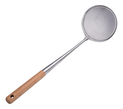 Hemoton Cuchara Grasa Acero Inoxidable Wok Espatula Cocina