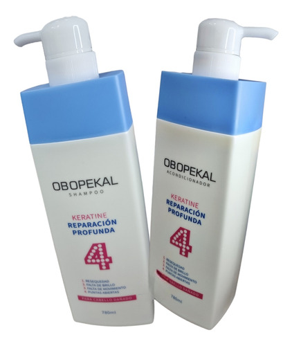 Shampoo Y Acondicionador Reparacion Obopekal® Total 4 780ml 