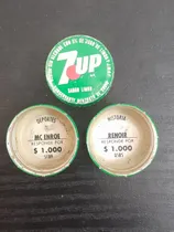 Comprar Antiguas Tapas Coleccionables Seven Up Lote X 3