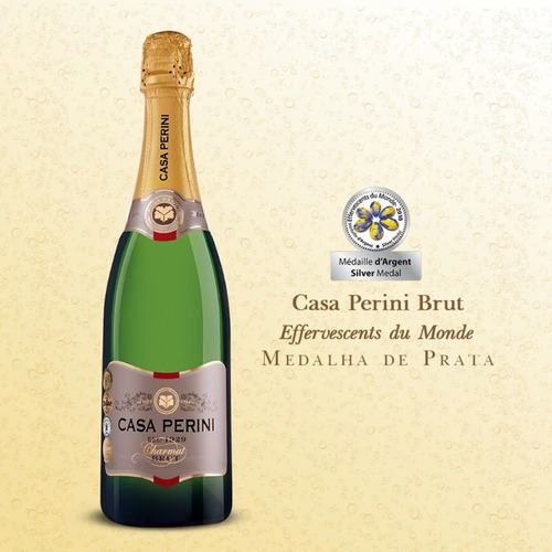 Espumante Branco Brut Casa Perini 750 Ml