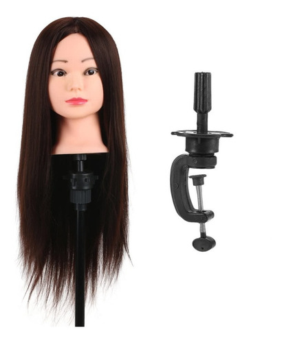 Cabello Humano Real Maniquí Cabeza Con 80%