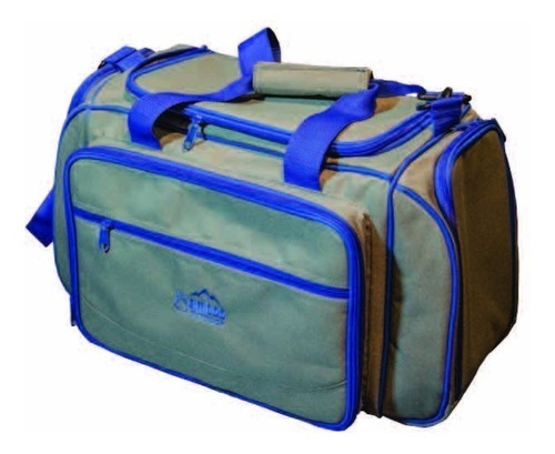 Bolso Bamboo P/picnic 4 Personas C/plato, Vasos Y Cubiertos