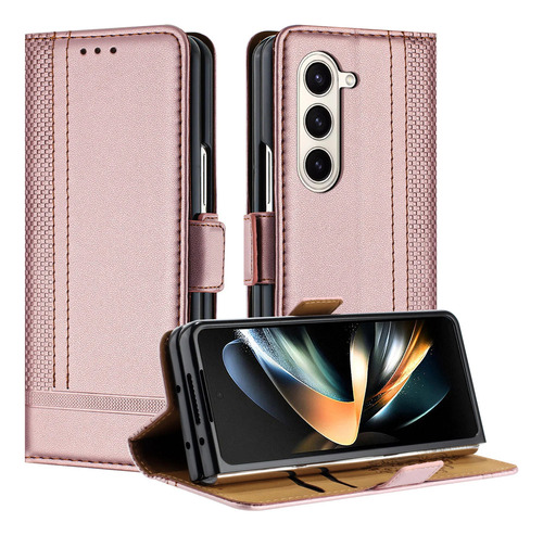 Funda De Piel Tipo Cartera Con Ranura Para Tarjetas De Prese