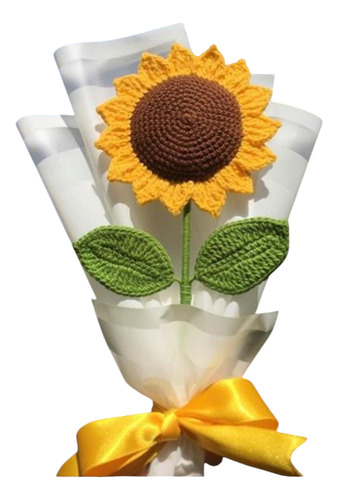 Girasol Tejido A Crochet Amarillo