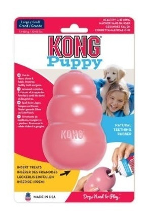 Kong Puppy L Celeste & Rosado Para Perro / Razas Mascotas 