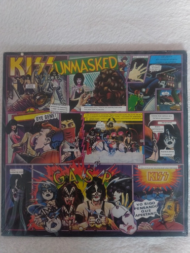 Kiss Unmasked Lp Vinyl Vinilo Ed Colombia 1980 En Español