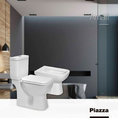 Imagen 5 de 8 de Bidet Piazza Amalfi Diseño Blanco Baño Loza 1 Aguj