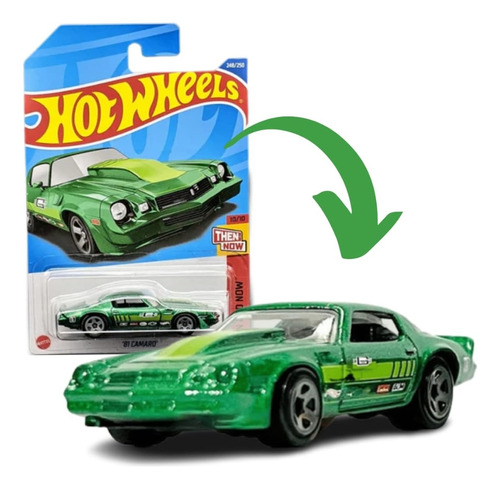 Hot Wheels 81 Camaro Año 2022 Verde  C75