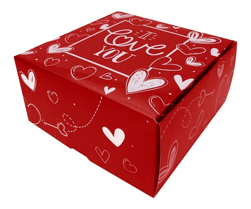 Caja Cartón Envío Regalo Sorpresa Love (6 Unidades)