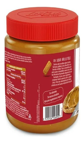 Crema Untable Lotus Biscoff Sabor Galleta Caramelizada 400 G
