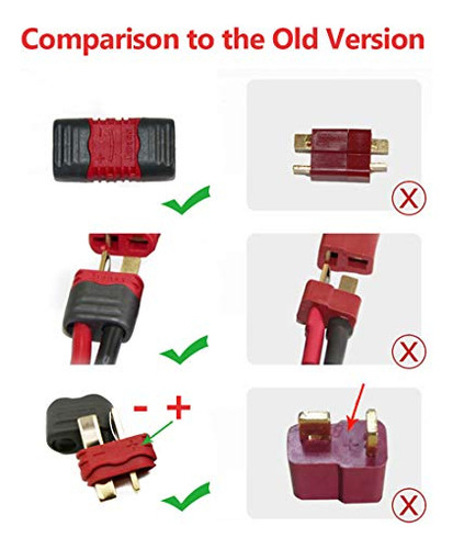 Deans Connector | Deans Plug | Conector T, Versión Mejorada,