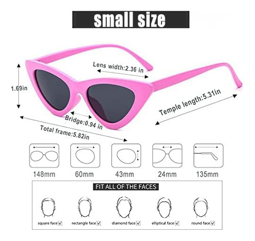 Jucoo Clout Goggles Cat Eye Gafas De Sol Vintage Mod Style R