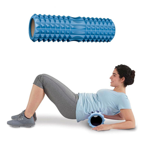 Rolo Rodillo Masajes Texturado Foam Roller Elongación 44cm