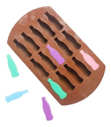 Molde De Silicon Chocolate Gomitas Botella De Coca Refresco