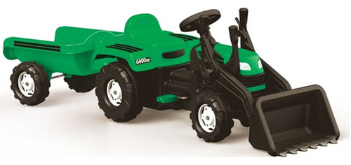 Tractor Dolu A Pedal Con Excavadora Y Remolque Niños El Rey