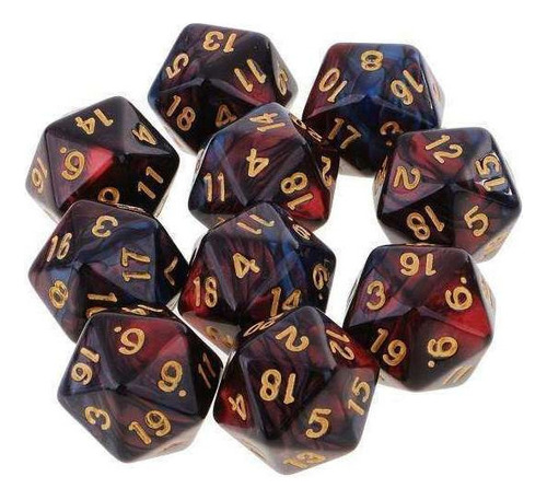 2x10pcs 20 Sided Dice D20 Polyhedral Dungeon Dice .