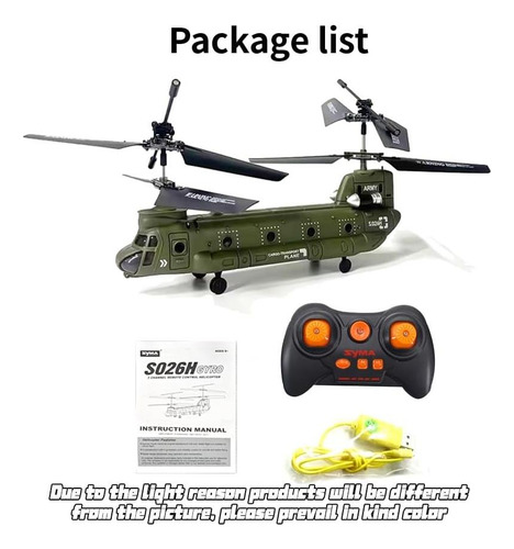 Helicóptero Rc Structoys, Aeronave De Transporte De Doble 3