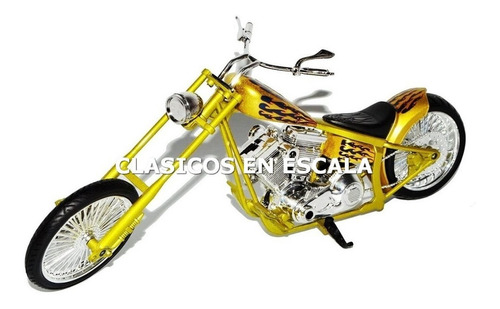 Harley Chopper Custom V Bicilindrica - A Moto New Ray 1/12