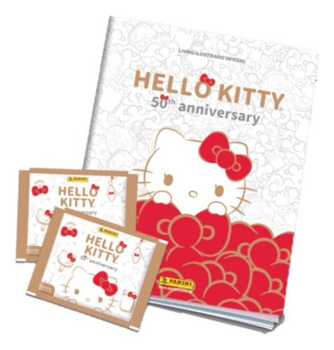 Álbum Hello Kitty 50 Aniversario + 20 Paquetes De Figuritas