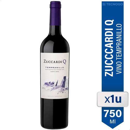 Vino Zuccardi Q Tempranillo 750ml Santa Rosa Tinto Botella