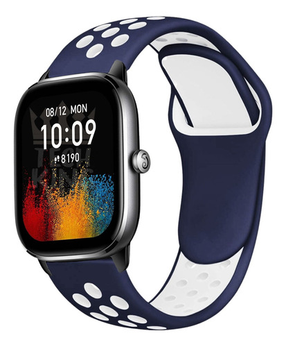 Pulseira Esportiva De Silicone Para Amazfit Gts 4 Mini