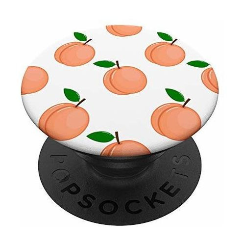 Patrón De Frutas De Melocotón Popsockets Popgrip: X7dnp