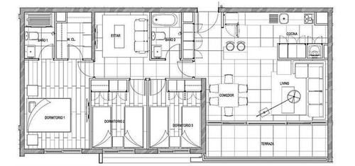 Imagen 3 de 4 de Departamento En Venta De 3 Dorm. En Ñuñoa