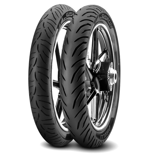 Combo X 2 Cubiertas 275-18 Y 100/90-18 Pirelli Super City