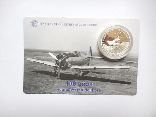 Moneda De Plata Centenario De La Fuerza Aerea Del Peru 2019