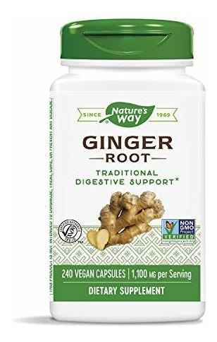 Cápsulas Vacías Nature's Way Premium Herbal Ginger Root, 1
