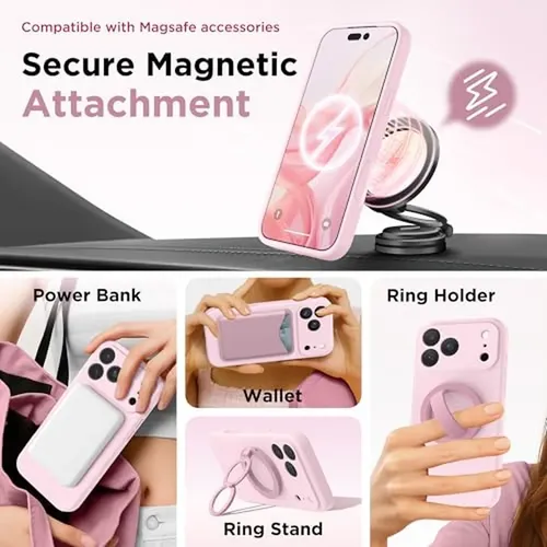 Capa Para iPhone 17 Pro Max Chalk Pink Silicone_63a7xy