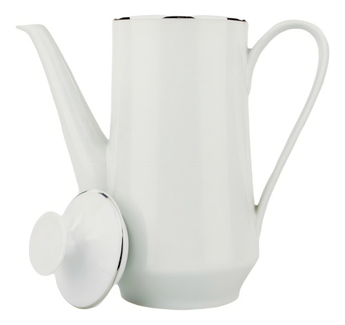 Cafeteira Porcelana Schmidt - Dec. Filetado Prata Itamaraty