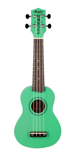 Ukulele Soprano Acústico Honu Memphis Tagima Sg Surf Green