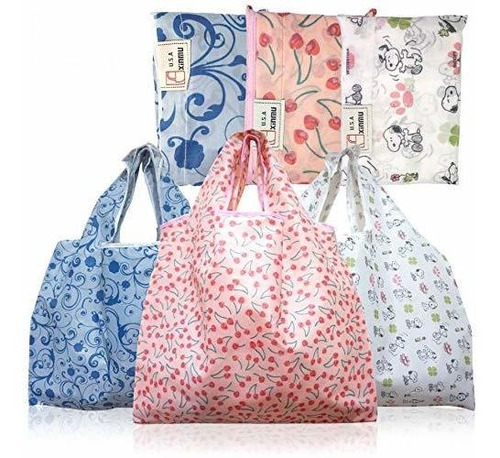 Bolsas De Comestibles Reutilizables Plegables Paquete De 3 B