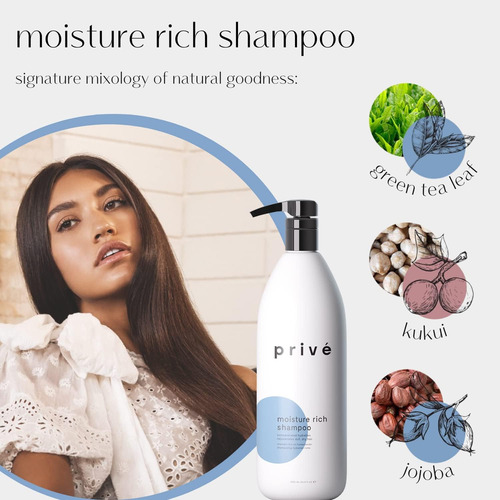 Shampoo Rico Em Umidade Prive - Hidratação Extrema - Infundi