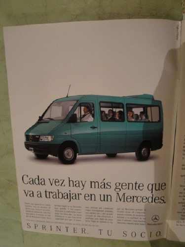 Publicidad Mercedes Benz Sprinter Año 1997