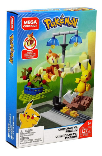 Pokémon Chimchar Vs. Mega Construx Pikachu