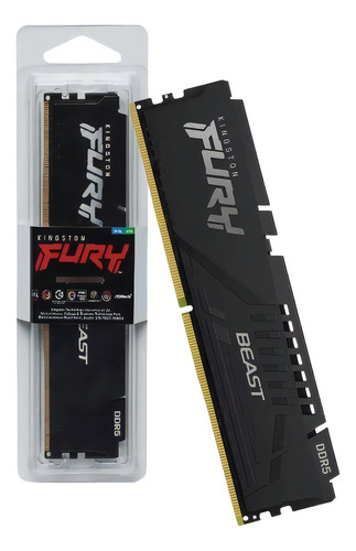 Memória Ram Desktop Ddr5 16gb 5600mhz Fury Beast Nota Fiscal