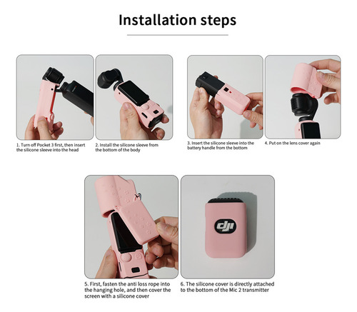Funda Silicona P/ Dji Osmo Pocket 3 Combo Creator