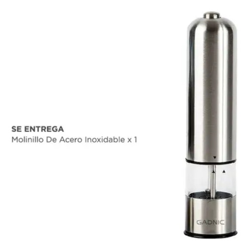 Molinillo Pimentero Electrico Gadnic Pimienta Pilas Premium