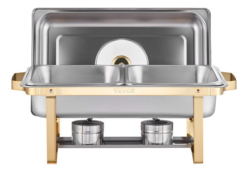 Juego De Platos Para Buffet Hafing Dish Vevor, 4 Litros, 2 U